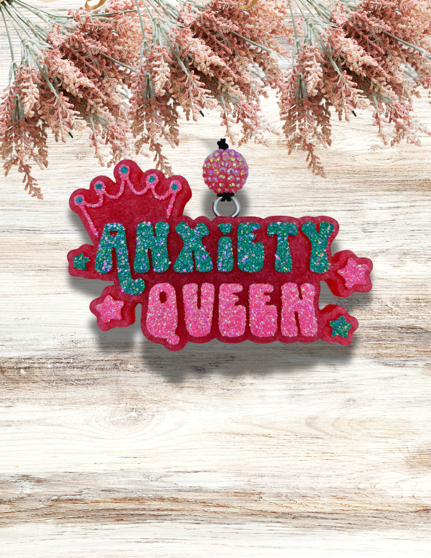 Freshie Anxiety Queen Pink Turquoise