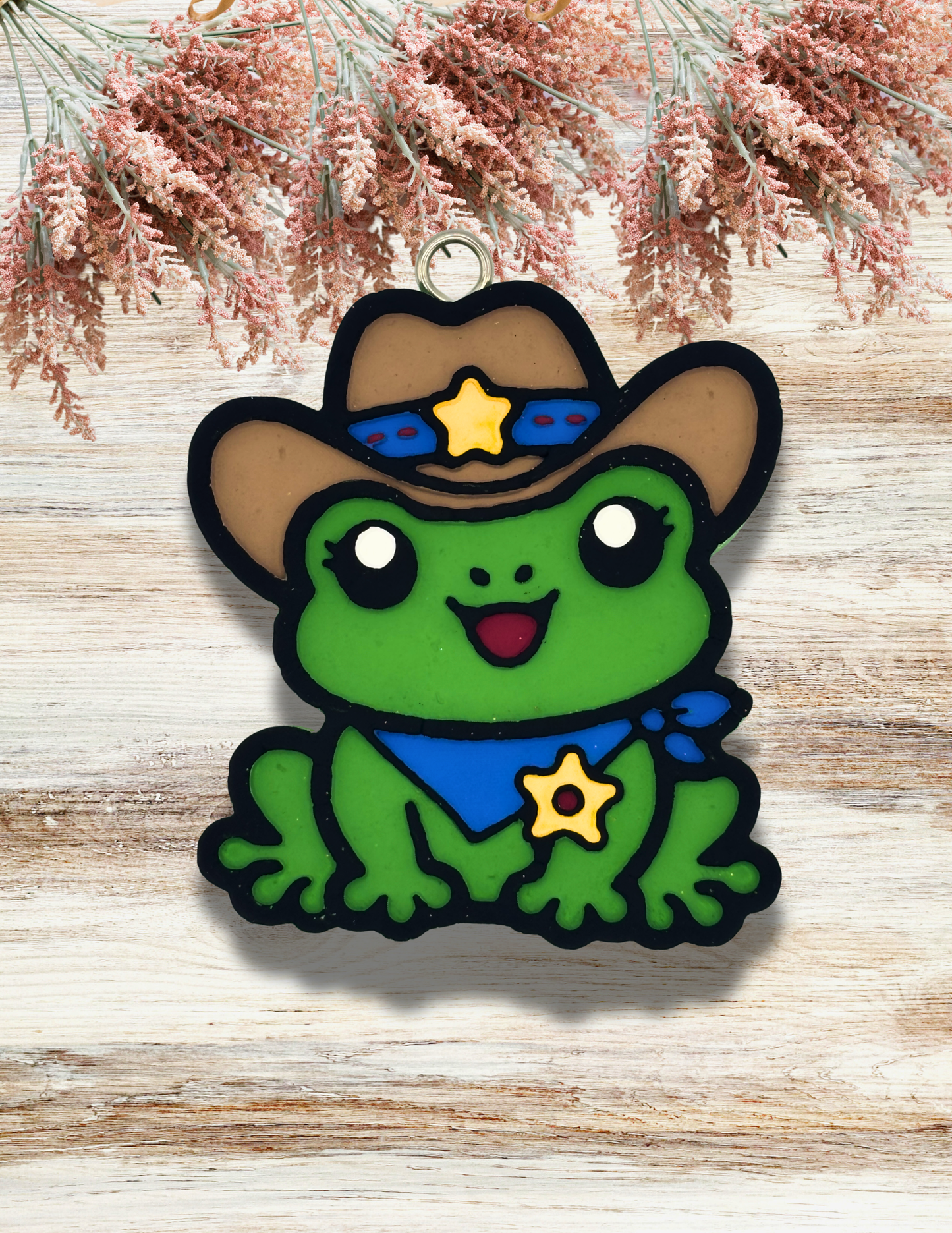Freshie Sheriff Cowboy Frog Blue Gold