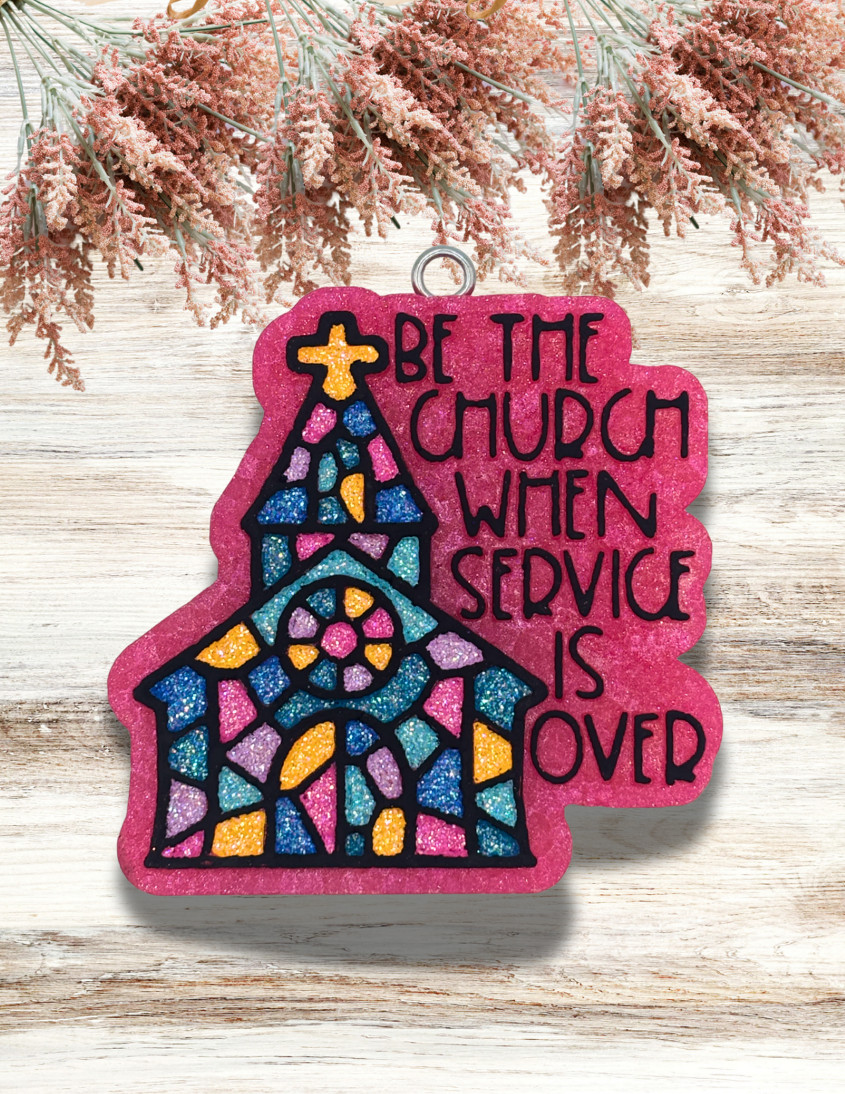 Freshie Be The Church When Service Is Over Pink