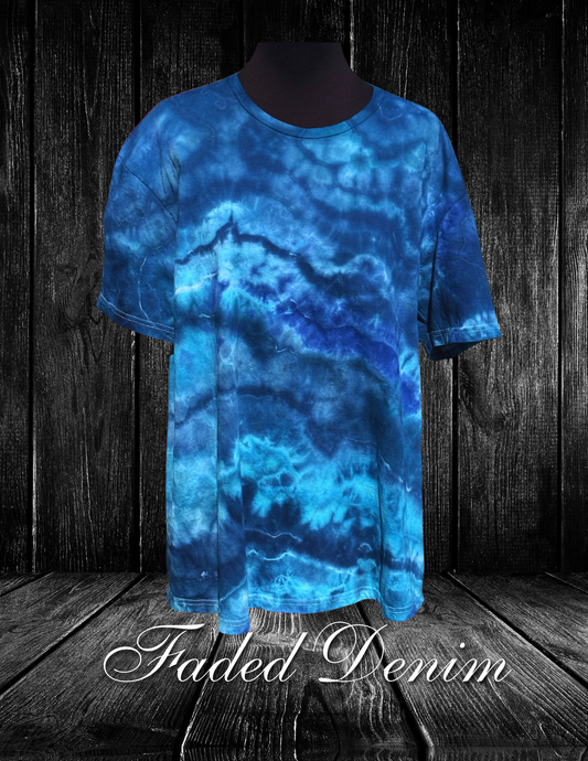 XL-Faded Denim T-Shirt