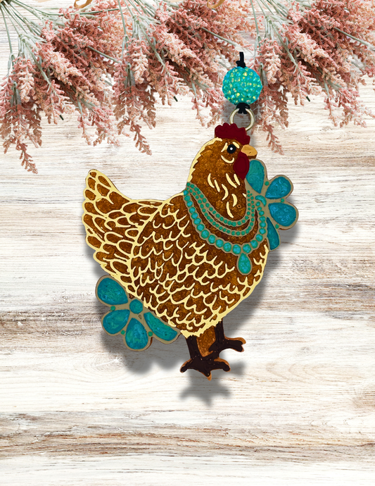 Freshie Hen with Turquoise