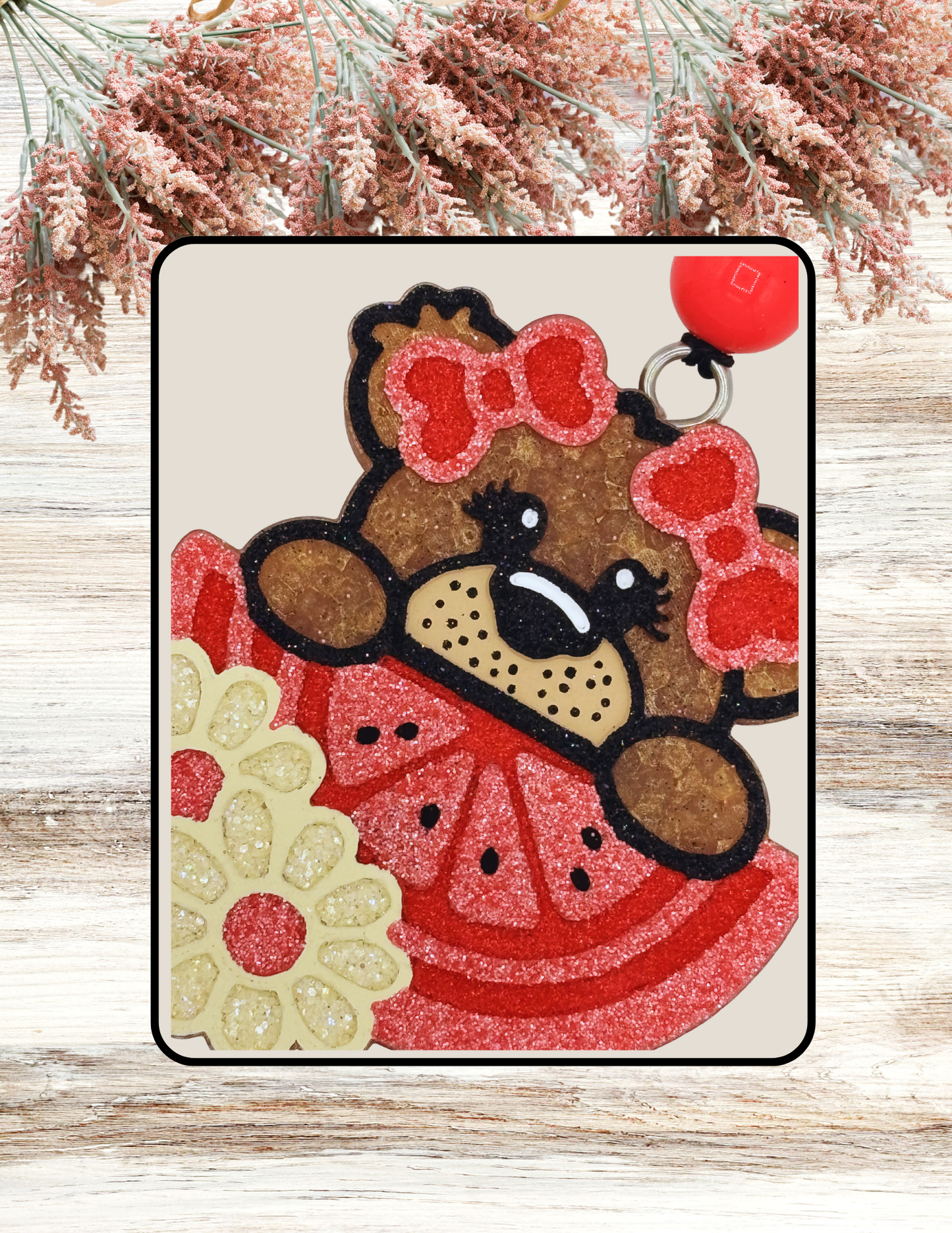 Freshie Bear Fruit Slice Coral