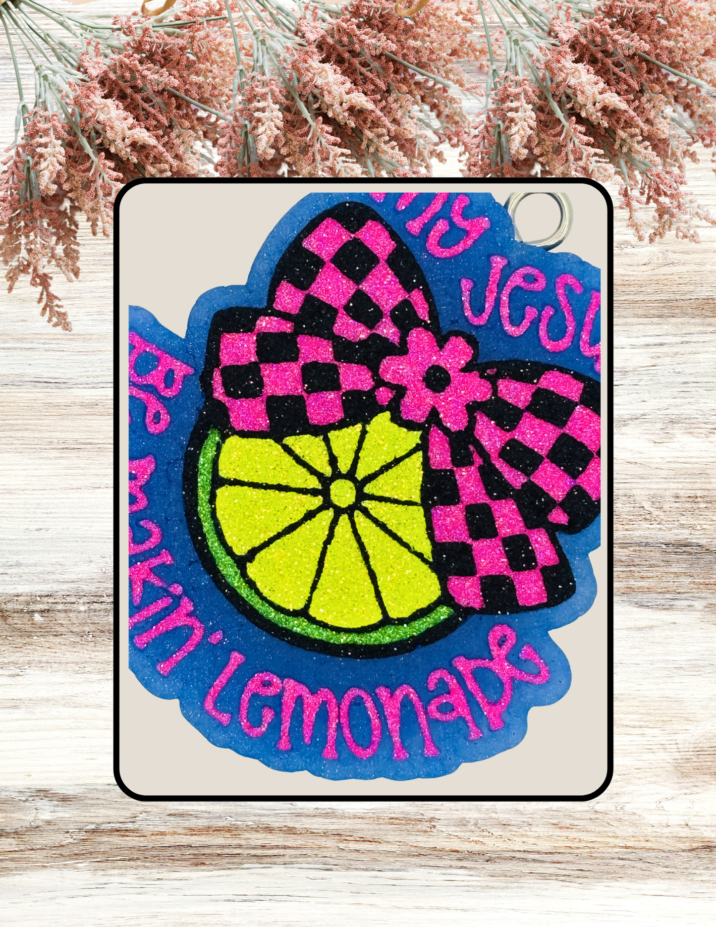 Freshie My Jesus Be Makin Lemonade Pink Blue