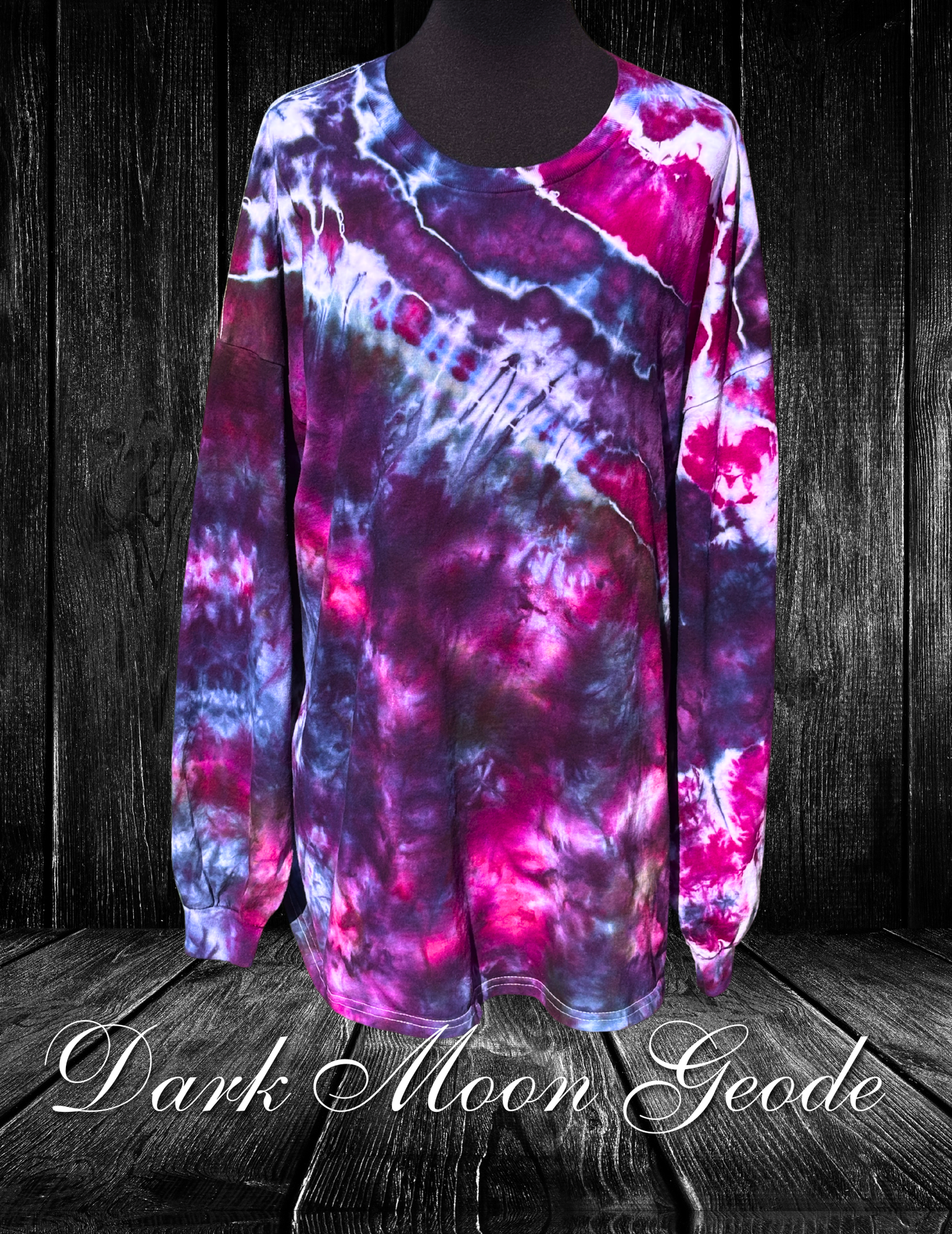 4X-Dark Moon Geode LS T-Shirt