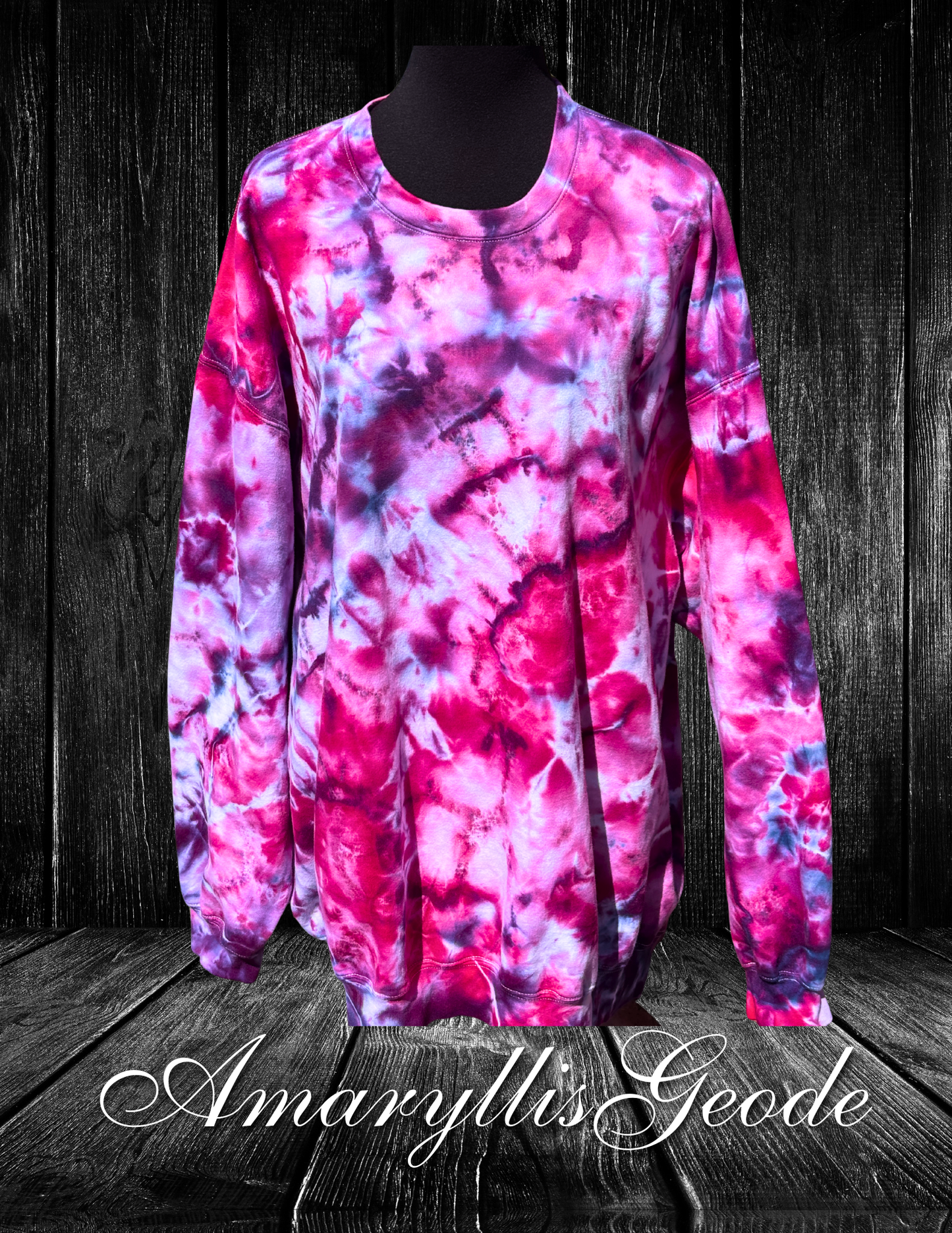 4X-Amaryllis Geode Sweatshirt