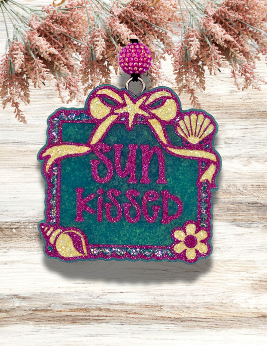 Freshie Sun Kissed Beach Frame Teal Magenta Ivory