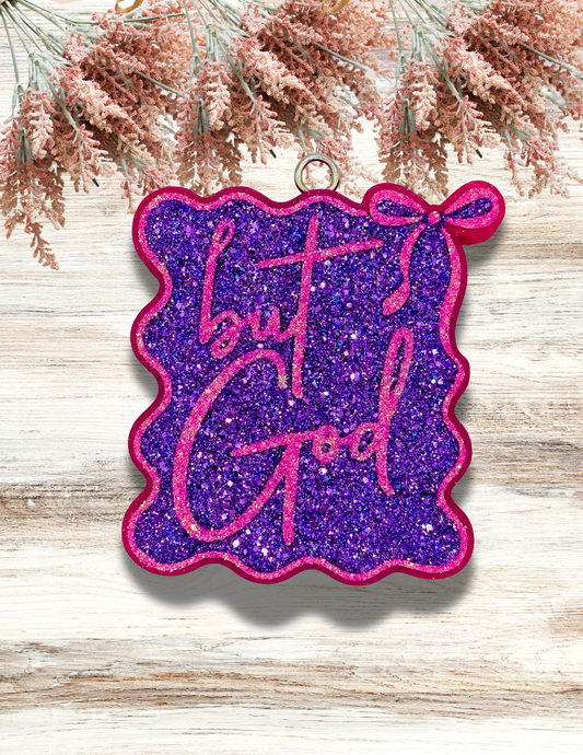 Freshie But God Stamp Purple Pink