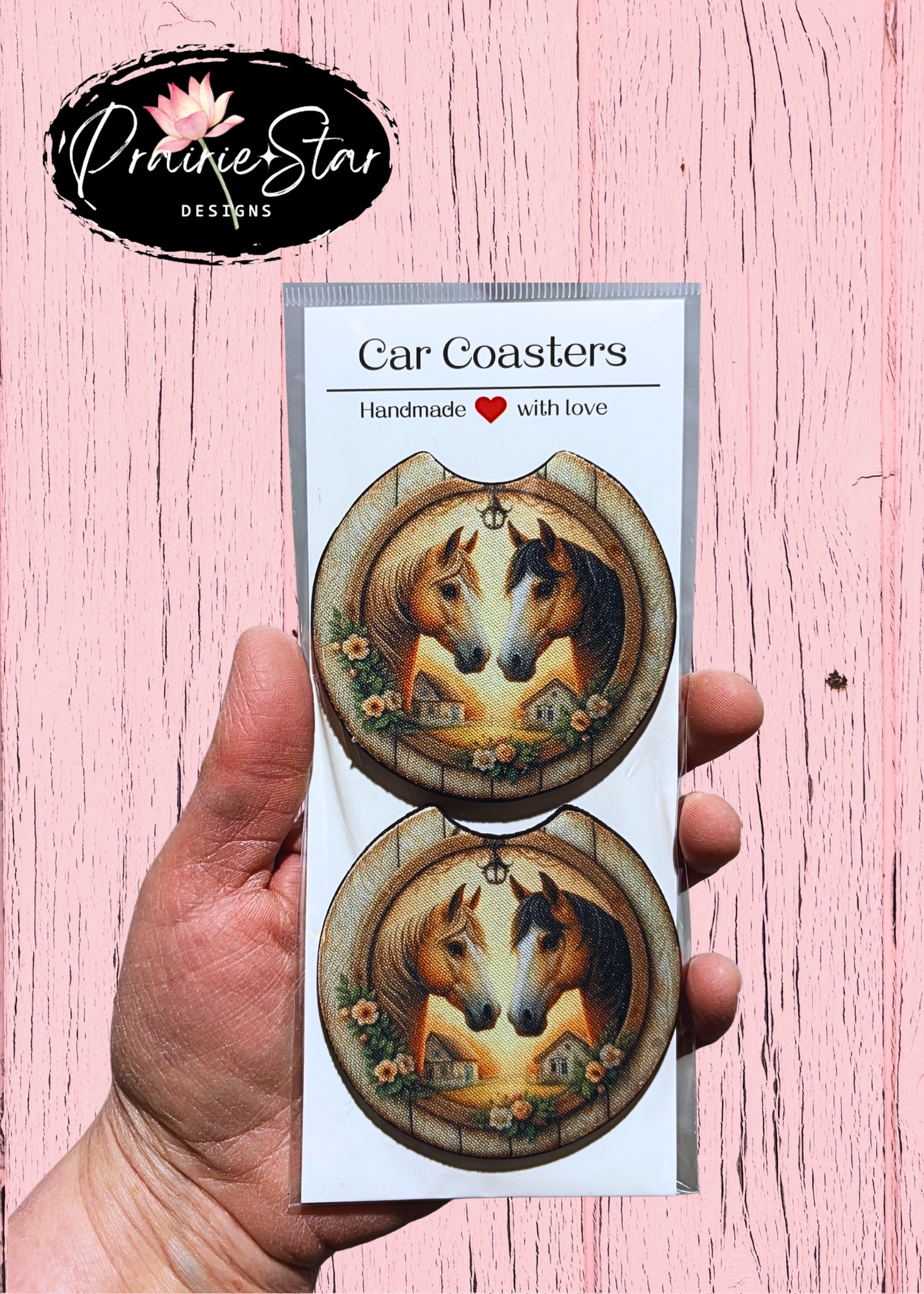 Car Coaster Horses Emblem
