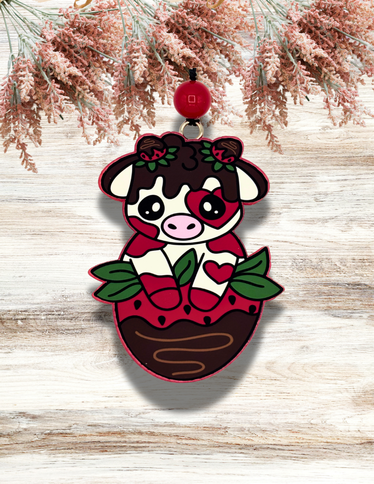 Freshie Cow in a Strawberry Red Brown