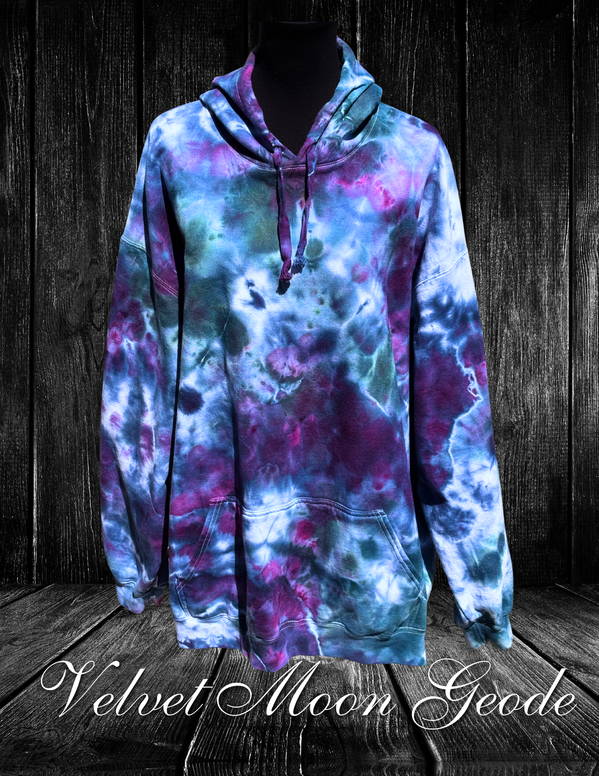 4X-Velvet Moon Geode Hoodie