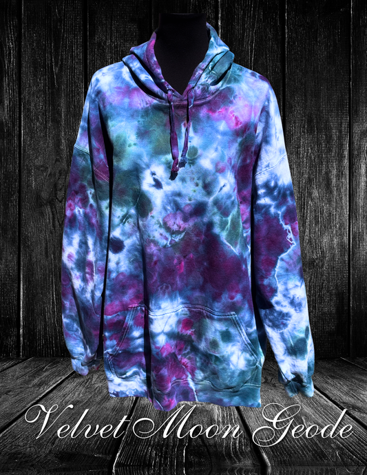 4X-Velvet Moon Geode Hoodie