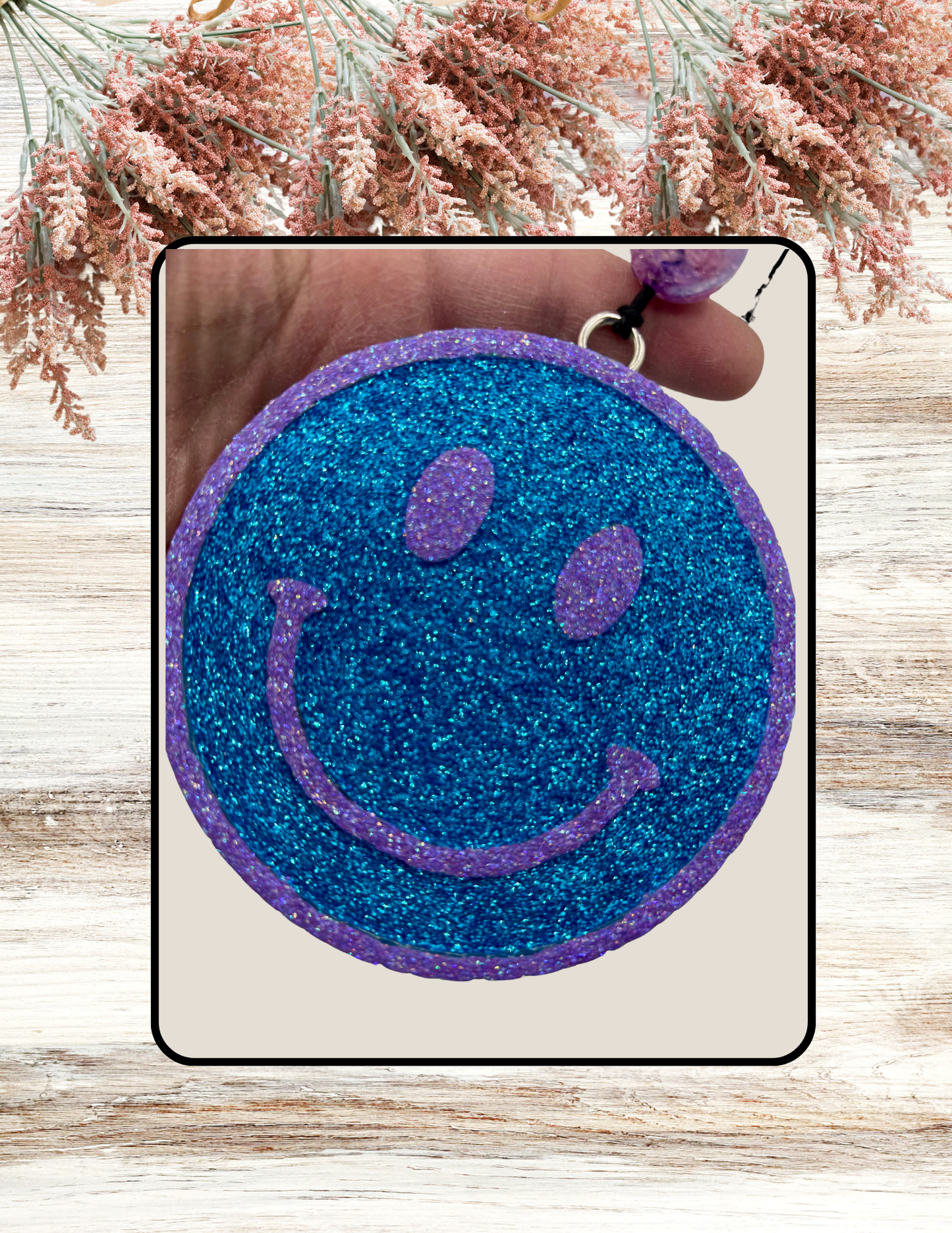 Freshie Smiley Turquoise & Purple