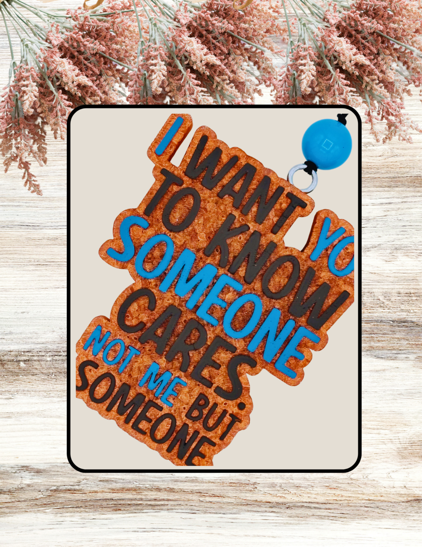 Freshie Someone Cares Brown Turquoise