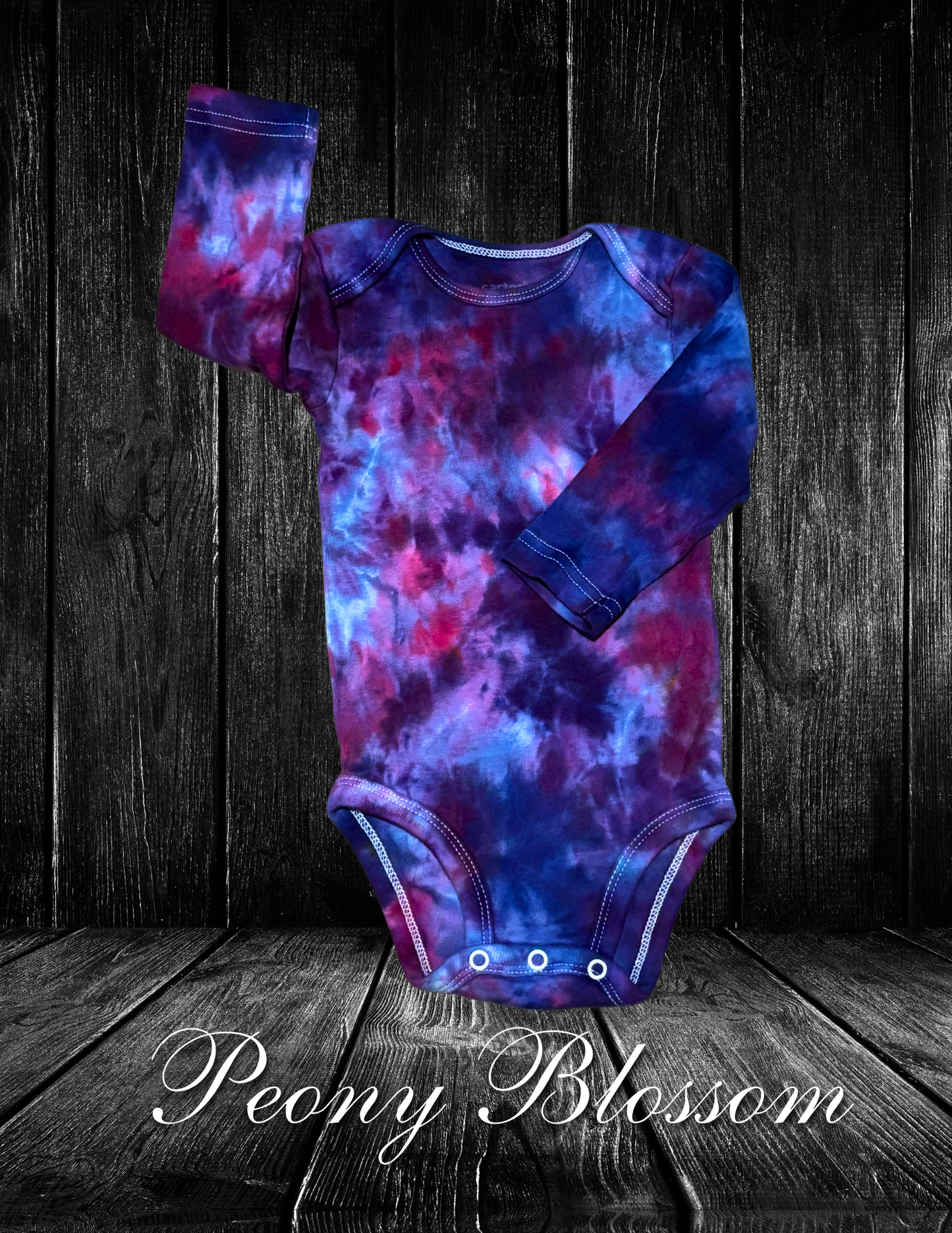 3-6mo Peony Blossom Infant LS Onesie