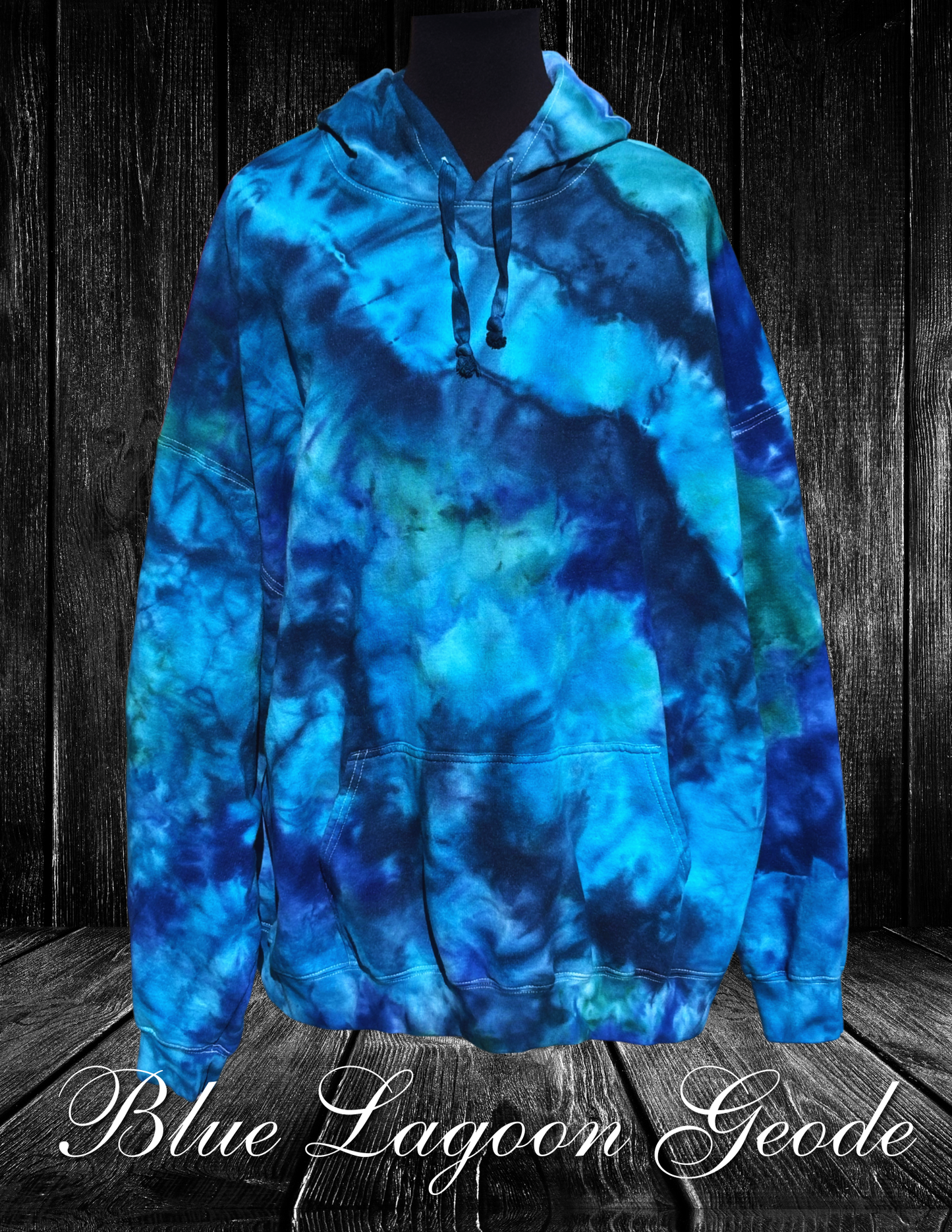 3X-Blue Lagoon Geode Hoodie