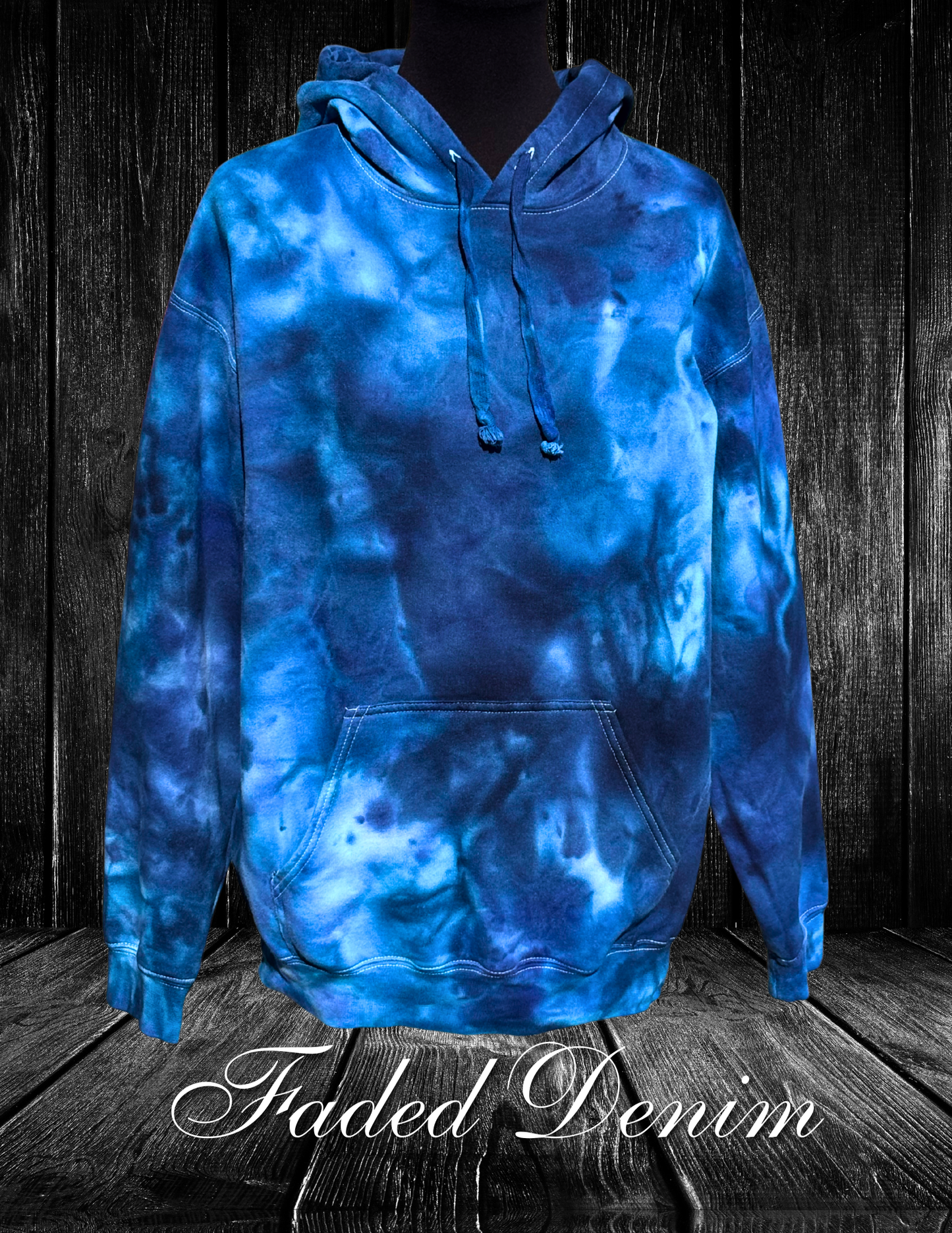 M-Faded Denim Hoodie