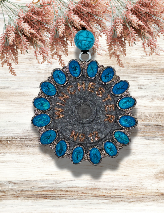 Freshie Shotgun Shell Concho Turquoise Grey