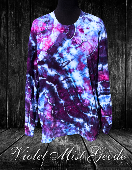 XL-Violet Mist Geode LS T-Shirt