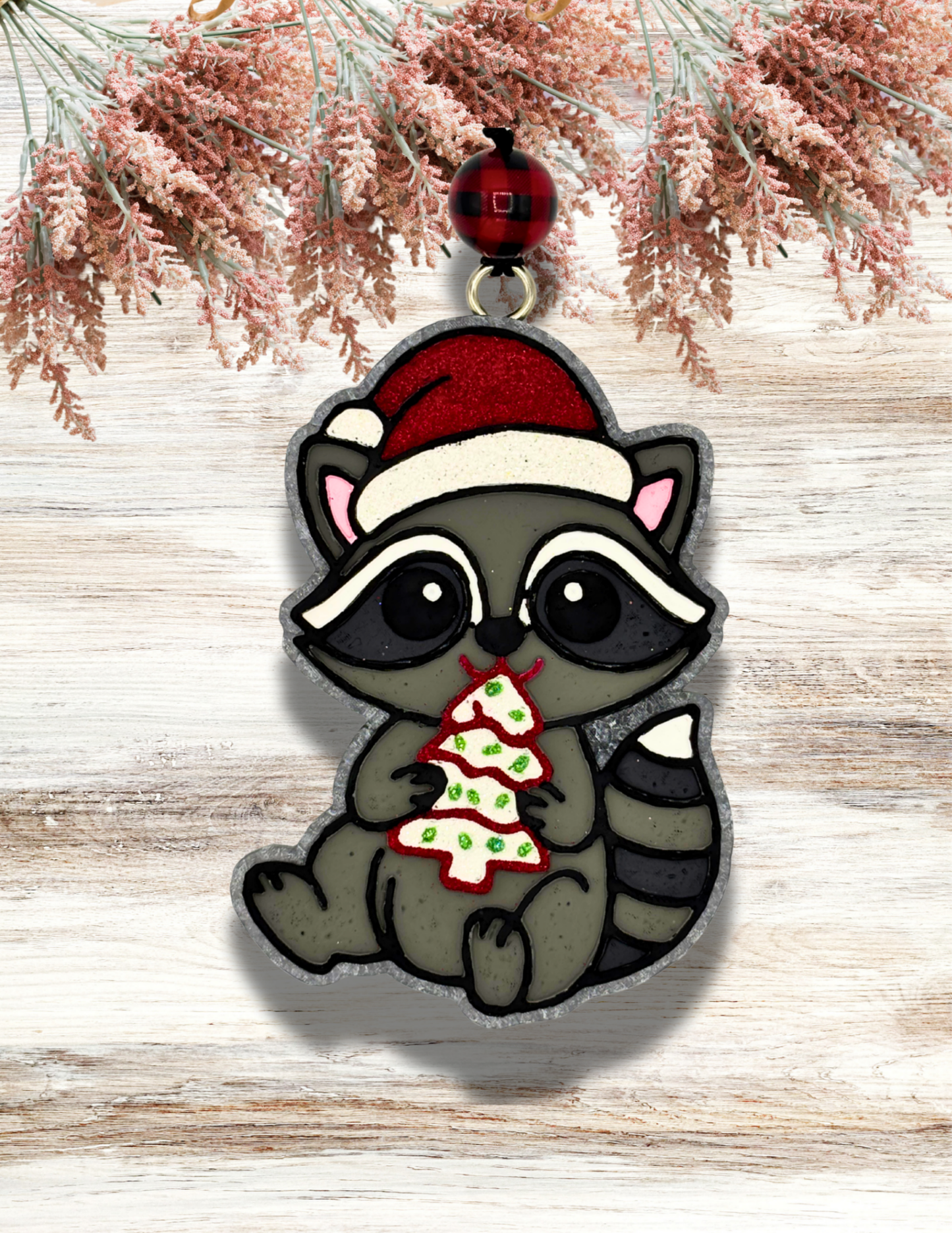 Freshie Raccoon Snack Cake Red White