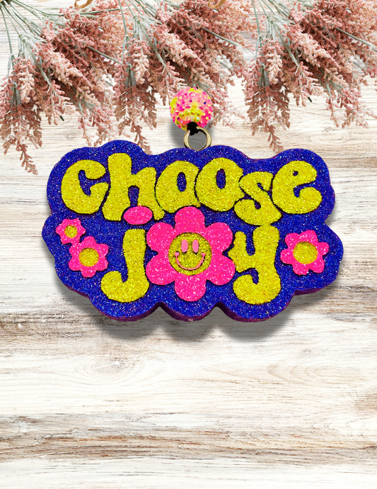 Freshie Choose Joy Purple Yellow