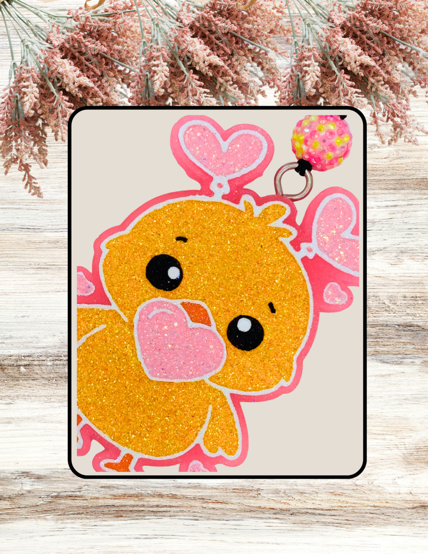 Freshie Cute Chick Blowing Heart Bubble Pink