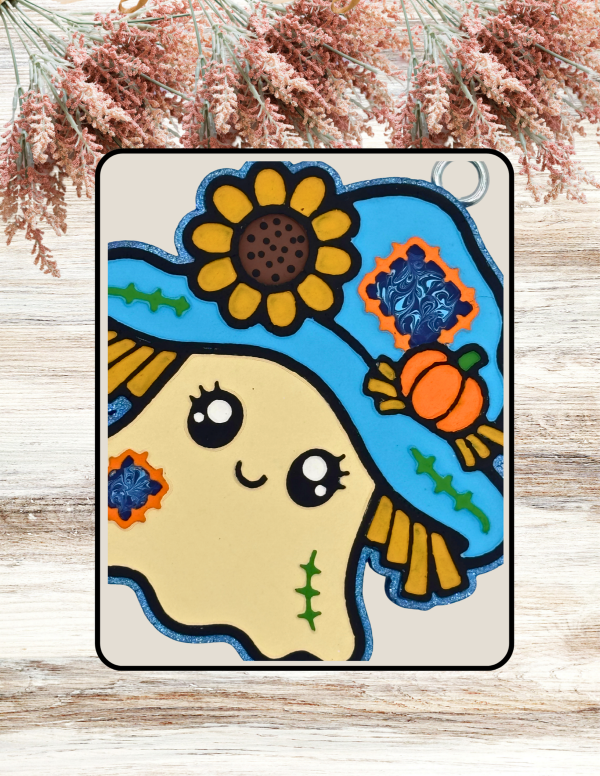 Freshie Scarecrow Ghost Blue Gold