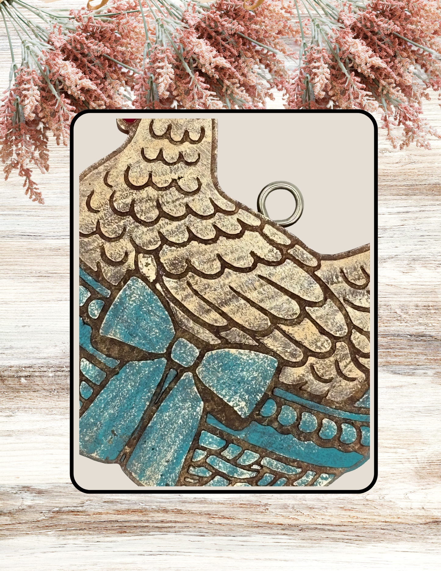 Freshie Hen in Basket Turquoise