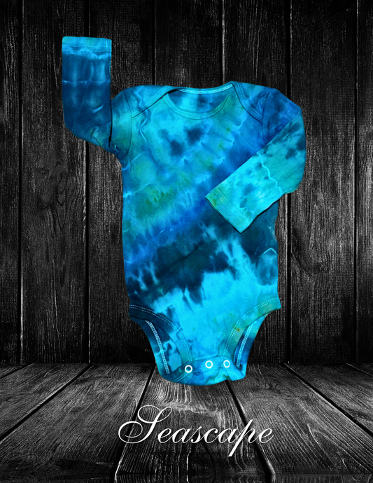 3-6mo Seascape Infant LS Onesie