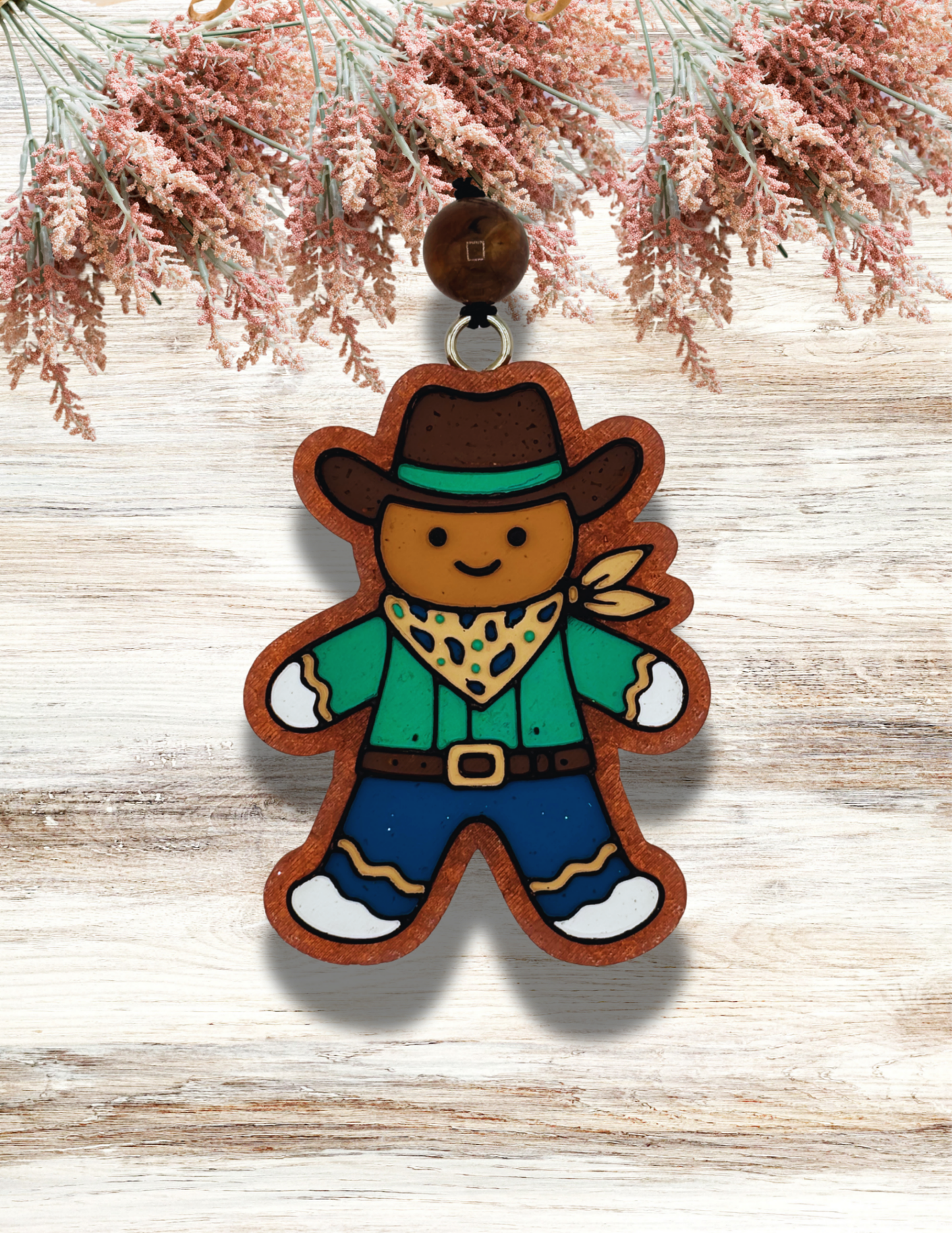 Freshie Western Gingerbread Teal Tan