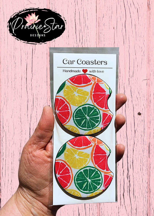 Car Coaster Citrus Fruit