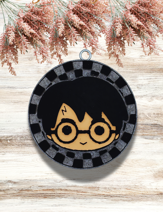 Freshie Harry Checkered Round Black Gray