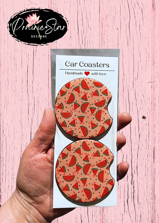 Car Coaster Watermelon Print