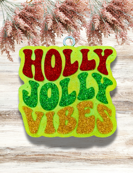 Freshie Holly Jolly Vibes Red Green Gold
