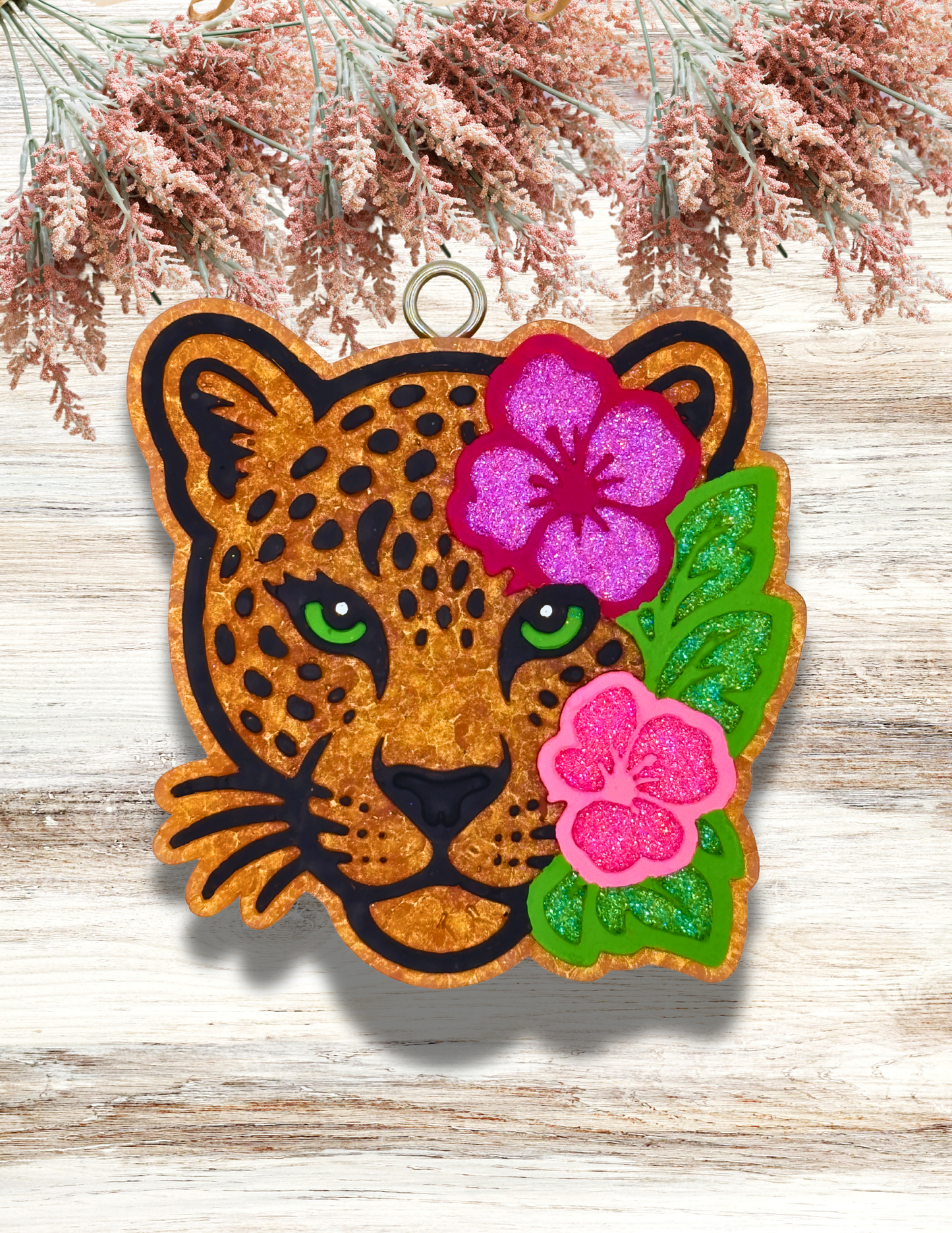 Freshie Cheetah Hibiscus Pink Purple