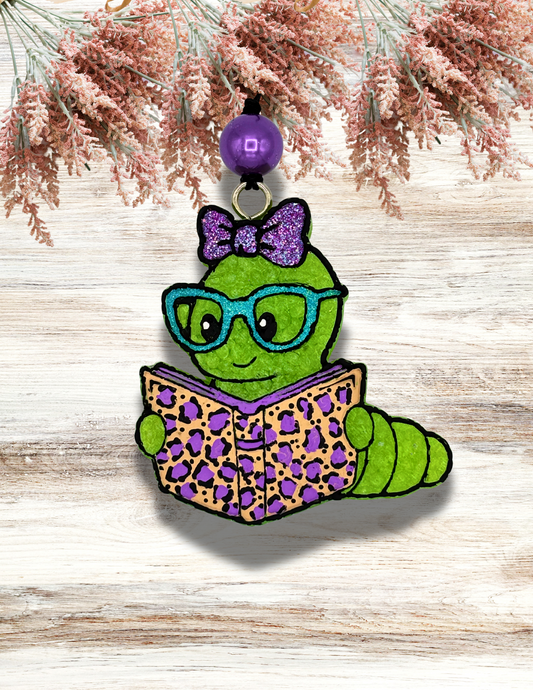 Freshie Bookworm Purple Leopard