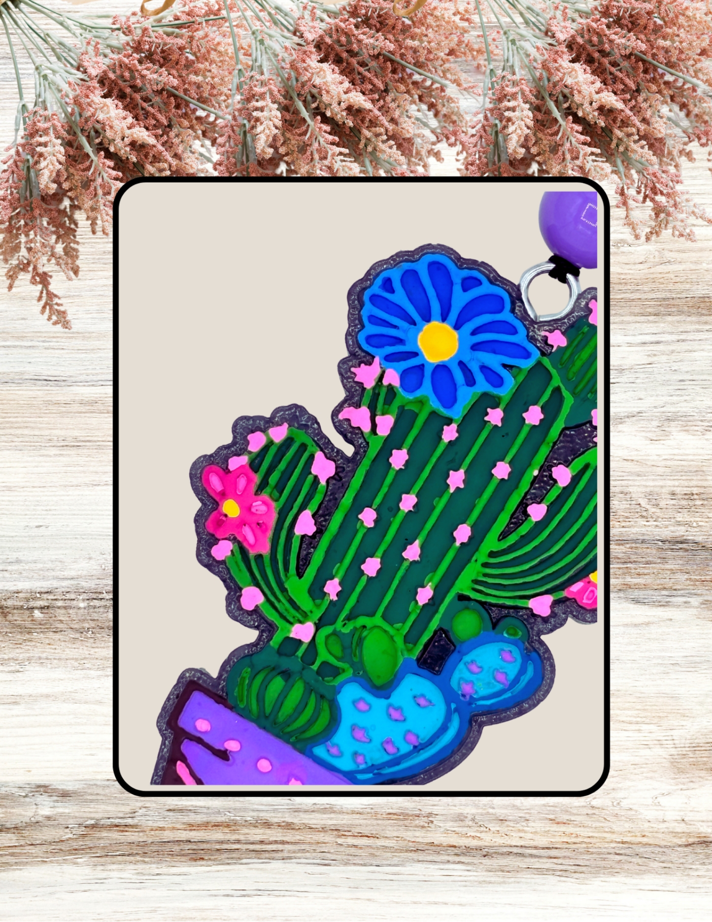 Freshie Cactus Pot Blue Pink