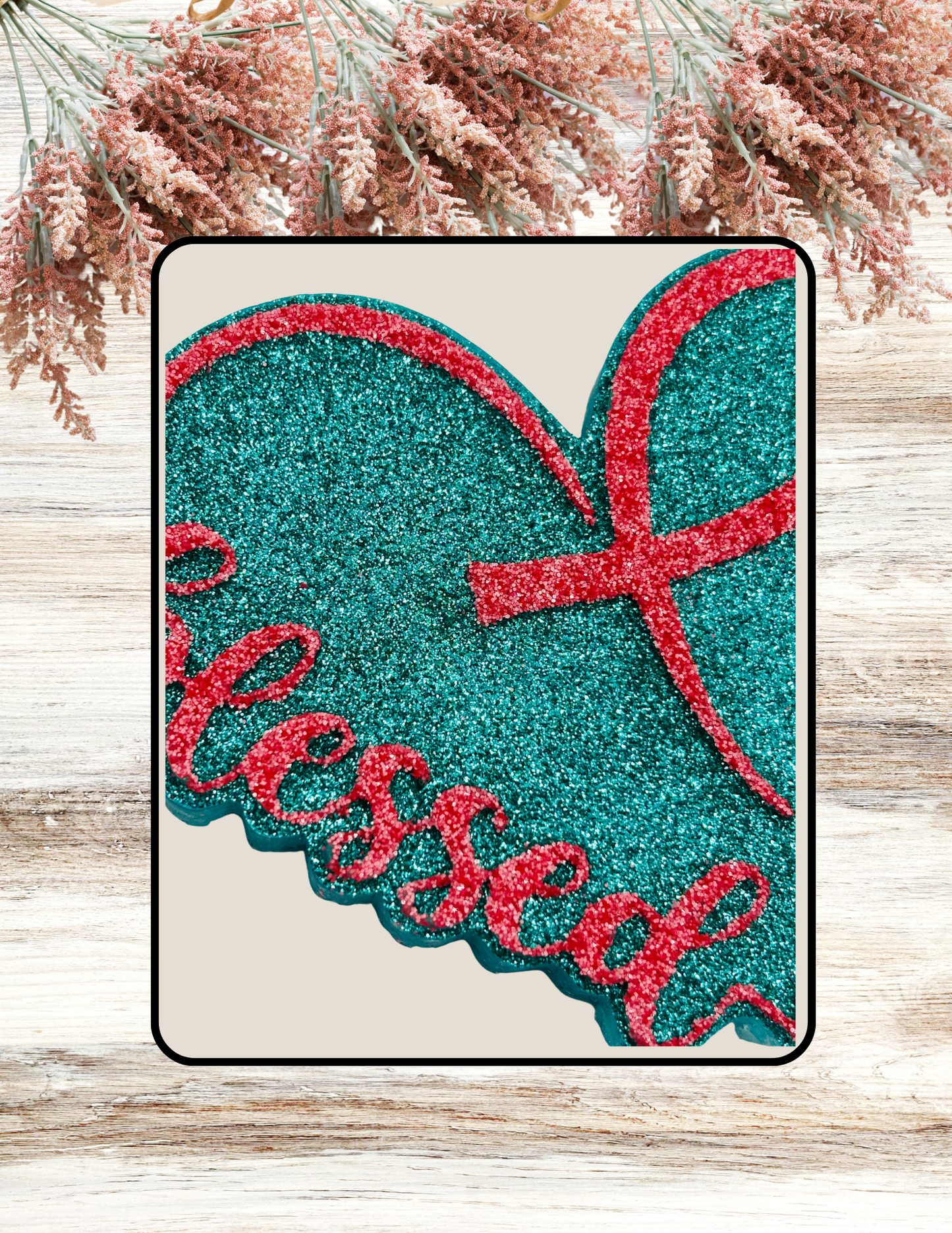 Freshie Blessed Heart Teal & Coral