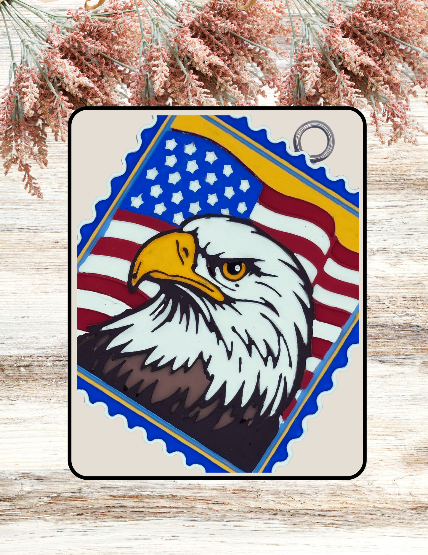 Freshie Eagle Flag Stamp RWB