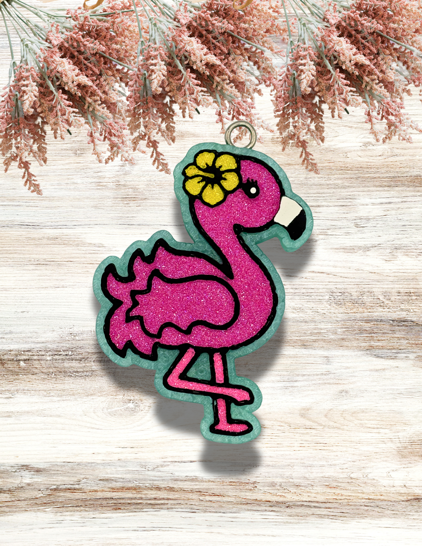 Freshie Flamingo Neon Pink Yellow