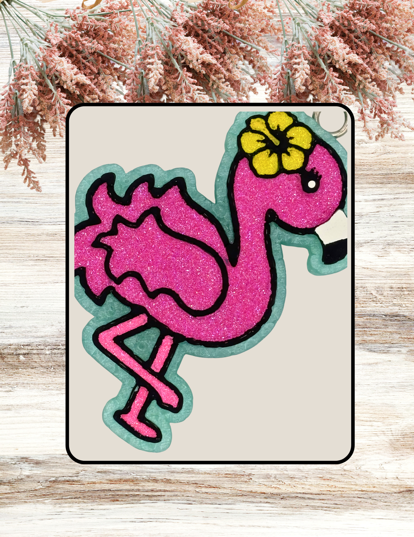 Freshie Flamingo Neon Pink Yellow