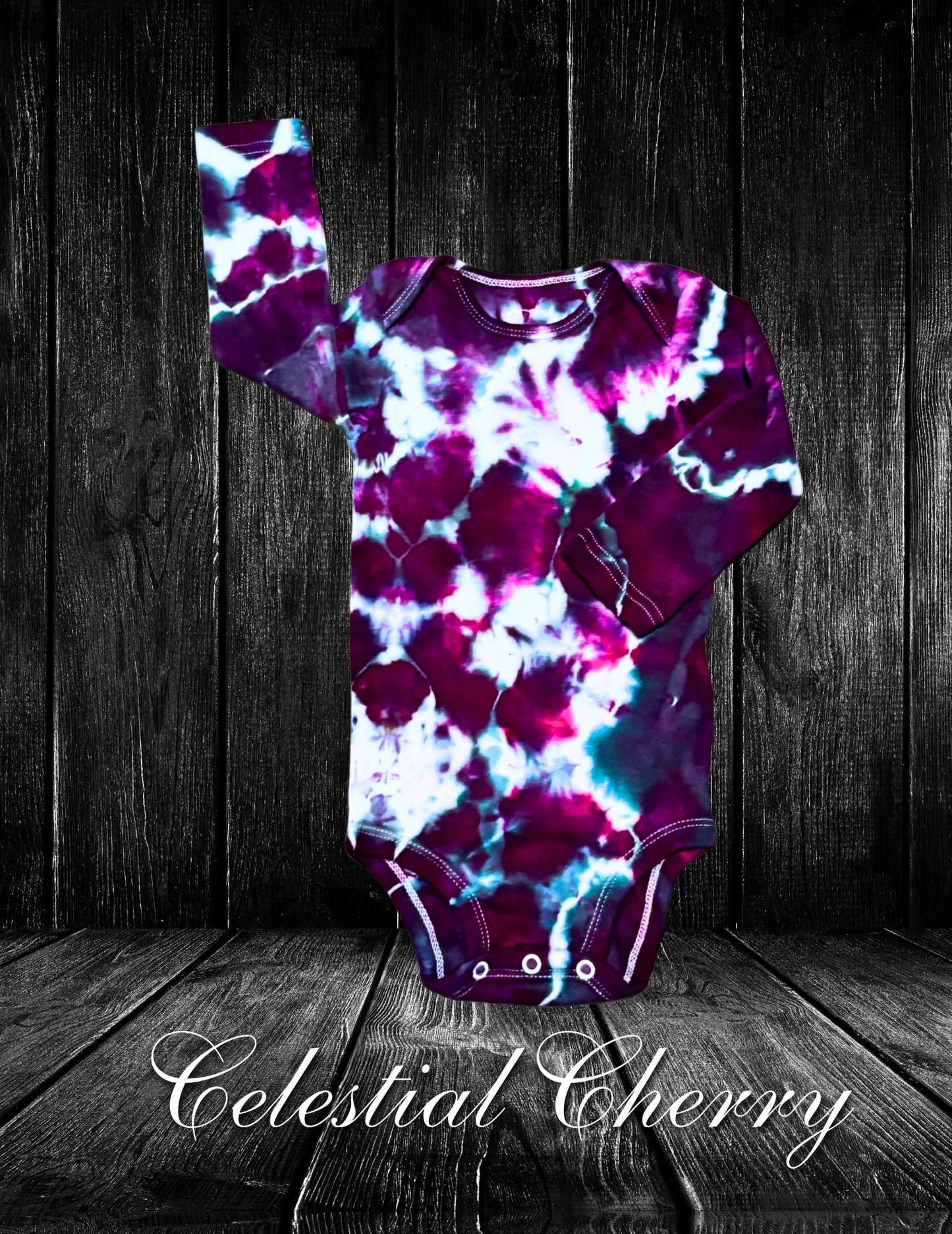 6-9mo Celestial Cherry Infant LS Onesie