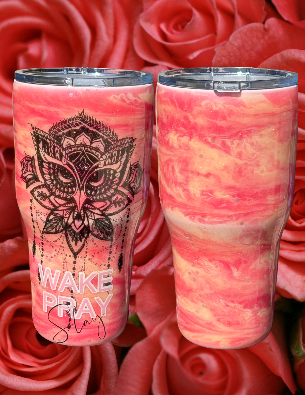Tumbler Wake Pray Slay 30 oz