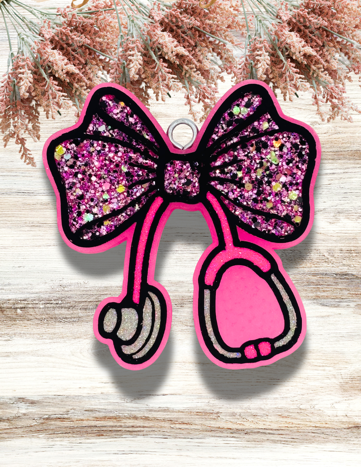 Freshie Stethoscope Bow Magenta